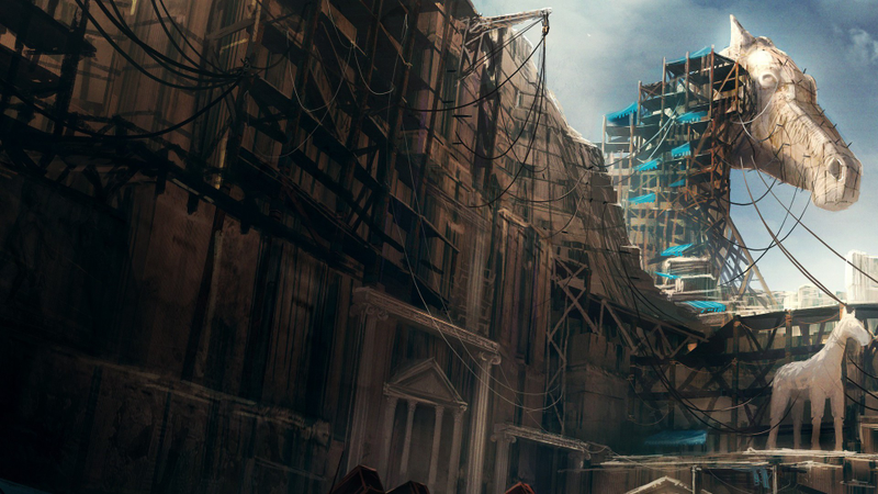 Illustration for article titled Enjoy these beautiful Godfire: Rise of Prometheus wallpapers